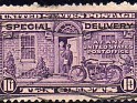 United States - 1922 - Stamps - 10 ¢ - Violet - Estados Unidos, - Scott E12 - Postman & Motorcycle - 0
